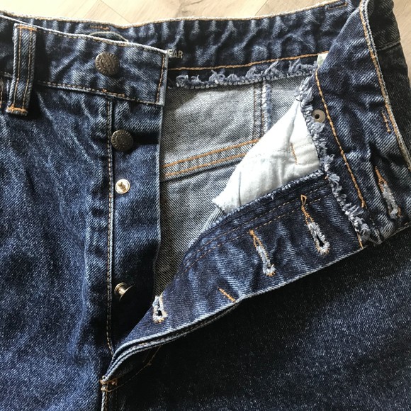 New Direction Original Legend Atypical Button Fly High Rise Mom Jeans sz 32 - Picture 5 of 13